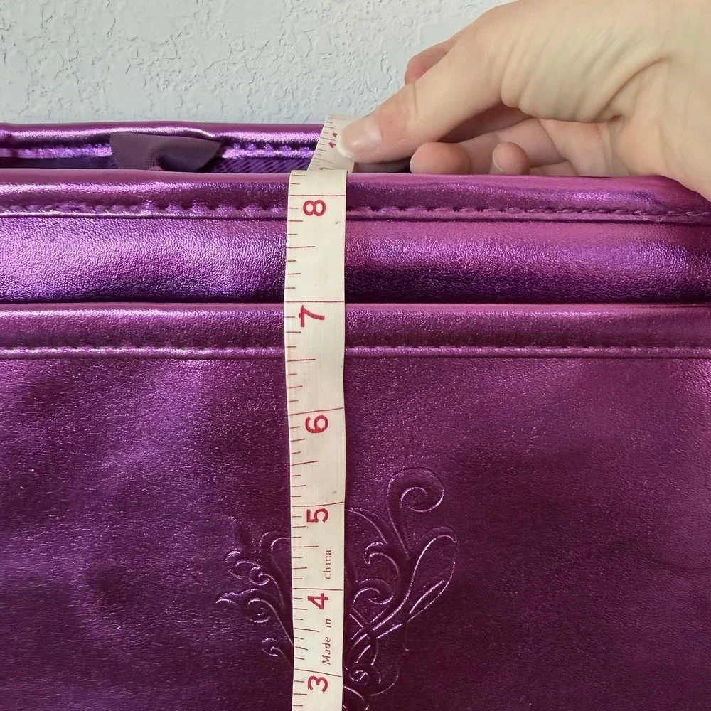 Younique Metallic Purple Presenter Kit Makeup Pocket Business Bag New In‎ Box